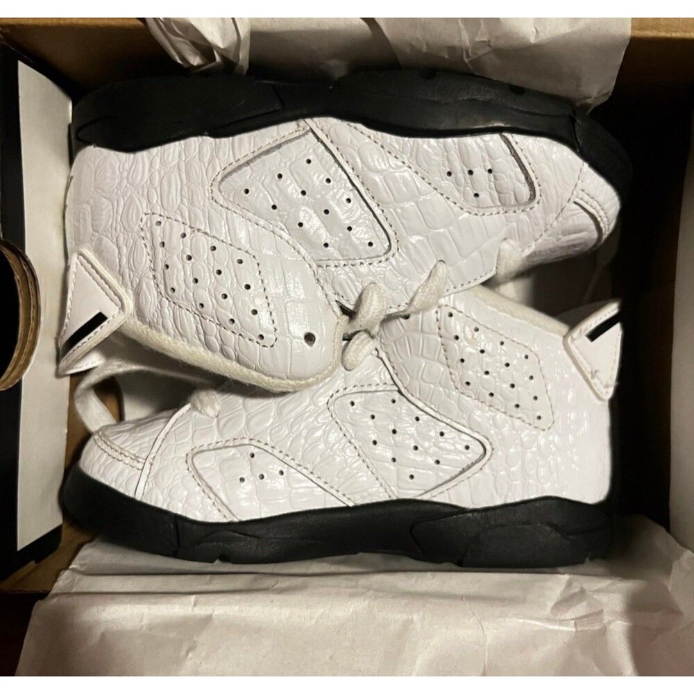 Jordan 6 Alligator Toddler Sneakers Size 9C 384667-110